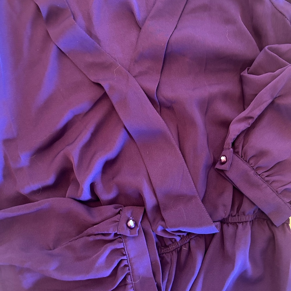 Ark & Co Purple Long Sleeve Romper - Picture 5 of 7
